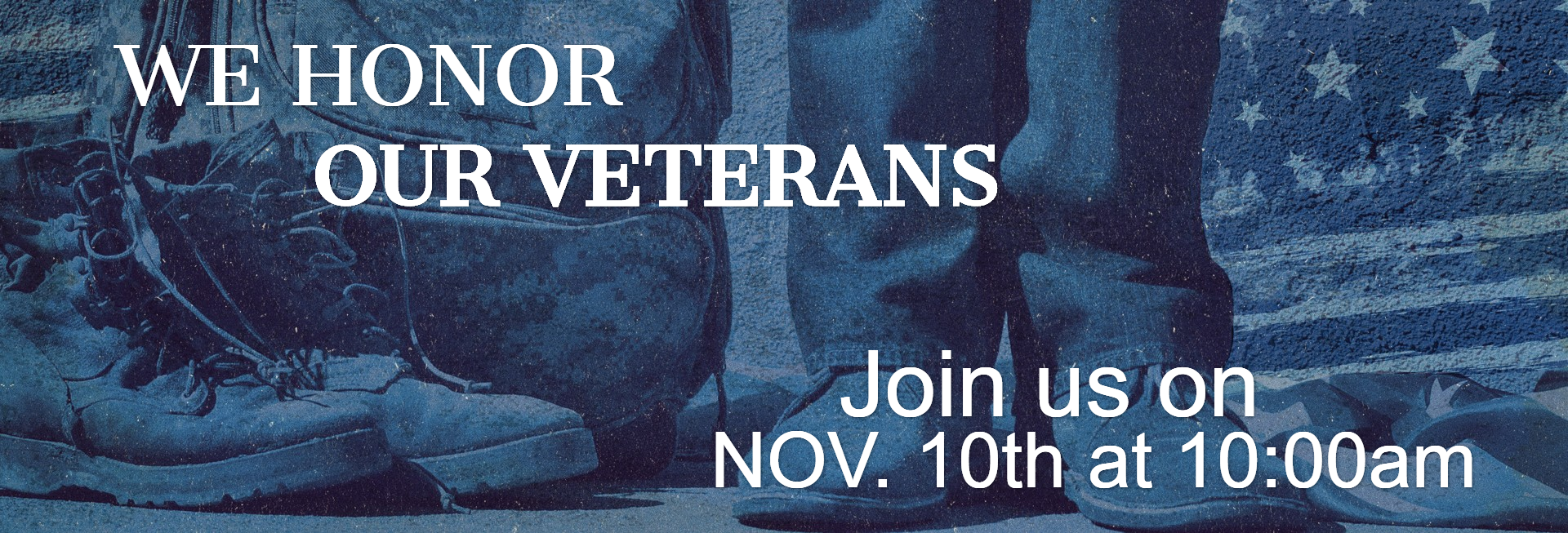 Veterans Day Church Website Banner
